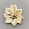 Fita de Poliéster Flor 3cm Poligonal Roupa Acessórios Unicórnio Brinquedo Flor Pequena de Tecido Nove Pontas Mais Diamante Flor de Ameixa