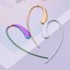 Brincos de aço inoxidável 304 brincos brincos de aço titânio joias de piercing brincos brincos linha redonda personalidade europeia e americana cruz
