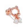 Brincos de moda novos com brincos de zircônia colorida, brincos de zircônia para garota de temperamento, unhas flash para o osso da orelha, atacado