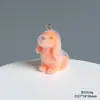 Cachorro Estereoscópico de Pelúcia Desenho Animado Pequenos Enfeites de Resina Chaveiro DIY Feito à Mão Pingente Pingente Material para Joias Acessórios