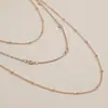 Cadena para el Cuerpo Multicapa Lisa de Cadena Elegante Normcore Transfronteriza para Mujer Joyería de Cadena Sexy sin Espalda Moda Europea y Americana