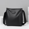 Comércio exterior transfronteiriço 2024 Nova bolsa de ombro Crossbody Bolsa Vertical Lichia Padrão Masculino Grande Capacidade Moda Simples Bolsa Masculina