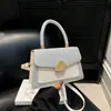 Bolsa Pequena Retrô Estilo Hong Kong para Mulheres, Bolsa Transversal Versátil Nova Moda Tendência 2025, Bolsa Quadrada Pequena de Fio de Seda Celebridade da Internet