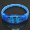 Pulsera luminosa LED vibración activada por voz pulsera fluorescente festival de música pulsera flash concierto pulsera luminosa ABS