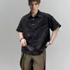 Camisa asimétrica de botones diagonales de estilo chino, nueva y moderna para hombre de verano, suave y con caída, corte holgado, camisa elegante para hombres jóvenes