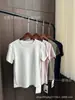 [En Stock] Fila Algodón Orgánico Puro Tela Lisa Versátil para Mujer Cuello Redondo Casual Versátil Mangas Cortas