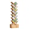 Estantería con Forma de Árbol de Pie Estante de Almacenamiento para Dormitorio Gabinete para Sala de Estar Estantería de Almacenamiento Simple Hogar Estantería Estrecha Creativa de Múltiples Niveles