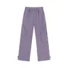 Calça casual softshell à prova de três elementos para homens e mulheres, estilo dopamina de outono, calça de trabalho de perna reta solta multicolorida para atividades ao ar livre para mulheres