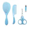 Set de Cuidado para Bebé, Cepillo para el Cabello de Nylon Suave, Cortauñas, Tijeras, Cuidado del Recién Nacido, Seguro para Bebés, Cerdas Suaves