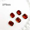 Tiktok pequeno livro vermelho Maillard unhas marrons jóias diamante Super Flash unhas francesas outono e inverno popular broca de unhas pontiagudas