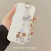 Novo Pingente de Borboleta Roxa com Contas, Alto Padrão, Exquisito, Versátil, Design Doce e Único, Pingente de Bolsa, Celular
