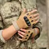Luvas Táticas Masculinas Meio Dedo Treinamento das Forças Especiais Fitness Antiderrapante Esportes Respiráveis Resistentes ao Desgaste Motocicleta Fã Militar Luvas