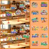 Decoración de escena de ceremonia de apertura, letreros de mesa, letreros de mano, adornos, decoraciones para aulas de escuela primaria y jardín de infantes, banderas, accesorios para fotos