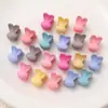 Pinza para el pelo de dibujos animados para niños Pinza para el pelo Macaron Mini Pinza de Conejo Flor Escarchada Lindos Accesorios para el pelo tamaño pequeño Pinza