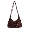 Bolso Retro de Lunares para Mujer 2026 Estilo Nuevo Bolso de Empanada para Uso Diario Bolso Versátil de Hombro Único para Debajo del Brazo Bolso Casual para el Trabajo para Mujer