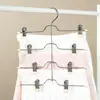 Cabide multi-camadas para calças, armazenamento de saias, prendedor de calças, prendedor de saia JK, cabide de armazenamento para saias curtas, economizador de espaço multifuncional, cabide de calças sem marca