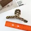 Pinzas para el pelo de invierno transfronterizas, Pinzas de garra, Pinzas de tiburón, Pasadores de moda con estampado de leopardo, Accesorios para el pelo para niñas, Pinzas para el pelo simples y elegantes