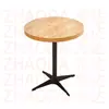 Mesa Cuadrada de Color Nogal para Uso Doméstico, Mesa de Comedor para Uso Comercial, Mesa de Comedor de Madera Maciza para Restaurantes, Mesa de Comedor de Pizarra para Restaurantes de Comida Rápida
