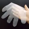 Luvas descartáveis de PE personalizadas, de grau alimentício, espessadas, impressão de marca própria, para catering, exportação de comércio exterior, entrega de fábrica para o Porto de Qingdao