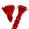 Martillo de seguridad multifunción para coche rompe ventanas bidireccional con asiento martillo de escape sólido autobús seguridad contra incendios venta al por mayor
