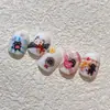 Yitu Alivio Hormigas Gato Negro Dibujos Animados Arte de Uñas Pegatina Corazón de Dibujos Animados Lindo Estilo Dulce Pegatina Decorativa Yt6119