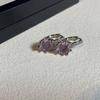 Color Super Industria Pesada Lujo Ligero Corazón de Amor Zircón Hebilla de Oreja Coreanos de Gama Alta Elegantes Modernos Aretes de Oreja Aretes de Chica Popular Mujeres