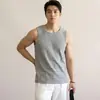 Chal Transpirable Fresco Casual con Textura de Raya Vertical Tridimensional para Hombre Verano 2026 Deportes al Aire Libre Fitness Camiseta sin Mangas