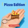 Nuevo llavero de comida impreso en 3D transfronterizo juguete antiestrés: Llavero colgante de papas fritas, pizza, hot dog