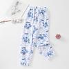 Pantalones de pijama de franela gruesos y encriptados para niños de Otoño e Invierno, Pantalones de casa de dibujos animados para niño, Pantalones cálidos con forro de forro polar de coral para bebé