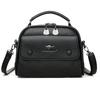 Bolso de Hombro de Cuero Suave Nuevo 2025 para Mujer, Simple, Versátil, a la Moda, Lujo Ligero Transfronterizo, Bolso de Mano Portátil para Madre de Mujer Multicapa