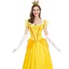 Jogo de Fantasia de Halloween Princesa Crisântemo Vestido Amarelo da Corte Vestido de Apresentação Vestir-se como a Princesa Bridget Dança