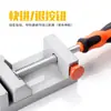 Abrazadera de Ángulo Recto 90 Grados Fija Carpintería Abrazadera Rápida Soldadura Fijador Bloque Posicionamiento Acuario Mango Único y Doble