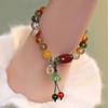 Pulsera de Empuje y Tracción con Espacio para Mujer Simple ins Diseño de Nicho Lujo Ligero Pulsera para Novia Moda Versátil Pulsera con Sentido de Alta Gama