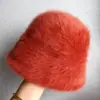 Chapéu de Pescador Outono e Inverno, Chapéu Bucket de Pelo de Coelho, Chapéu Versátil de Pelúcia com Cobertura Facial Quente, Chapéu de Inverno para Afinar o Rosto com Aba Larga