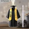 Llavero Colgante Acrílico Transfronterizo Plano 2D Toga de Graduación Decoración Temushein Regalo Hongyao
