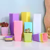 Vaso de flor para suculenta mini, vaso quadrado pequeno preto de plástico espesso para mudas, vaso de flor quadrado de resina em cores de doce, entrega direta do fabricante