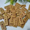 Etiquetas de Bambú en Blanco Etiquetas Pequeñas para Colgar Etiquetas para Grabado de Baozi Etiquetas Numéricas Rodajas de Bambú Creativas Clásicas Logo Tallado