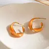 Pendientes Personalizados en Forma de C, Nuevo Estilo de Lujo de Alta Gama de Moda, Pendientes Estilo Celebridad de Internet para Mujer, Accesorios Versátiles de Oreja de Nicho