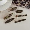 Pinza para el pelo Retro con Estampado de Leopardo para Otoño e Invierno para Mujer 2026 Nuevo Estilo Pinza para Flequillo Pinza Lateral Accesorio para el Cabello