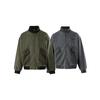 Marca Genérica Marca de Moda Algodón Lavado Empalmado Cuello Alto Chaqueta de Trabajo para Hombre Primavera y Otoño Chaqueta Holgada Wt95311