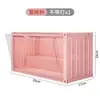 Suporte de Exibição Bubble Mart Recipiente Caixa Surpresa Caixa de Armazenamento com Luz Gabinete à Prova de Poeira Caixa de Exibição de Boneca Feita à Mão Atacado