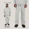 Isla Cai Xiang Suministro Directo Transfronterizo Personalizado Sudadera con Capucha Estilo Americano para Hombre Otoño e Invierno Moda Urbana Conjunto de Sudadera con Capucha y Pantalones de Chándal Forrados de Polar para Hombre