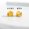 Accesorios DIY de Oro de Arena Vietnamita de Larga Duración Castillo Calabaza Coche Pulsera Pulsera Auténtica Cuerda de Cuero Trenzada para Hombres y Mujeres