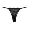 Calcinha feminina sensual de cintura baixa com renda transparente e tentação, alça ajustável, camiseta para meninas