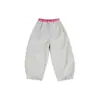 Ropa infantil Nuoqi Wanzi, pantalones de pierna ancha para niñas, pantalones de chándal holgados, colección de otoño, pantalones de pierna ancha versátiles, cintura con bloques de color, pantalones casuales
