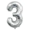 Globos Pequeños Digitales de Papel de Aluminio 16 pulgadas Versión Americana Delgados Decoración Fiesta de Cumpleaños Comercio Exterior Globos Digitales Venta al por Mayor