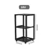 Gabinete de Micrófono 12U 9U Gabinete Abierto Simple Rack de Audio para Amplificador Móvil Flight de 19 pulgadas