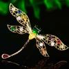 National Style New Dragonfly cor broche de zircão elegante criativo atmosférico alfinete acessórios de roupas criativas para mulheres