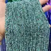 Cuentas pequeñas de 2 mm con facetas, cuentas redondas naturales de pino verde Mimi, cuentas de turquesa