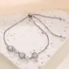Pulseira Vintage Ultra Brilhante com Zircônia Grande para Mulheres, Joia com Design de Nicho, Estilo Minimalista Simples de Alta Qualidade, Cobre Banhado a Ouro Real para Mulheres
